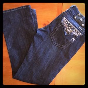MISS ME boot cut jeans style JP4656-2  SZ 30